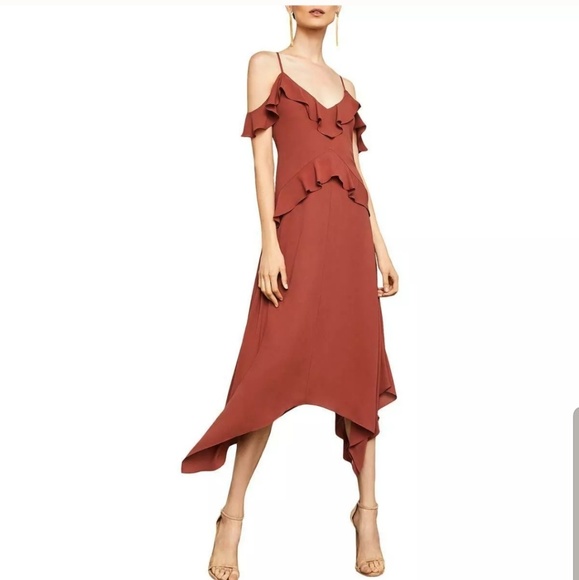 Bcbgmaxazria Lissa asymmetrica cold shoulder dress - Picture 1 of 2